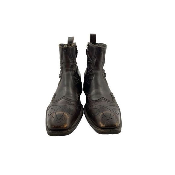 Mark Nason Lounge U Rock SN71785 Brown Leather Ankle Boots Men’s Sz 9 - Picture 3 of 6